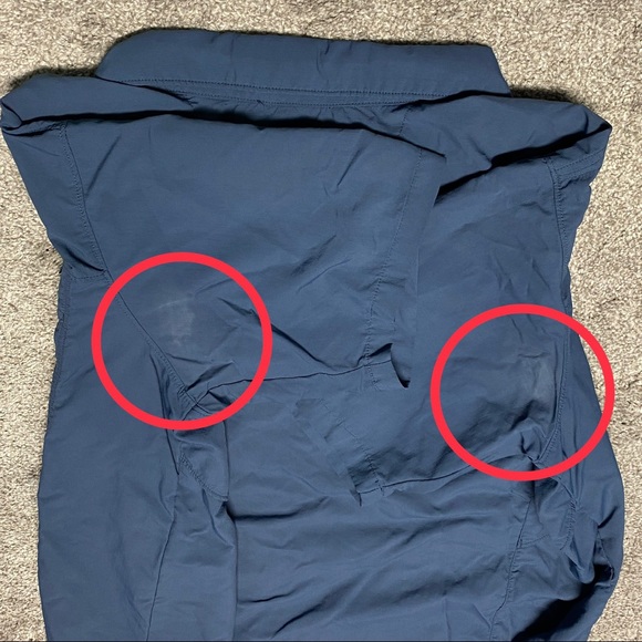 Men’s Columbia Omni-Shade Blue SS Button-Down Shirt, XL - Picture 12 of 13